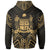 Fiji Hoodie Fiji Seal Gold Tribal Patterns - Polynesian Pride