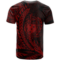 Samoa T Shirt Red Wings Style - Polynesian Pride