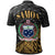 Samoa Polo Shirt Gold Custom Polynesian Patterns With Bamboo - Polynesian Pride