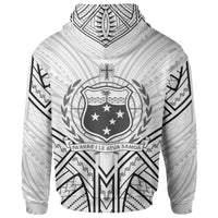 Samoa Zip Hoodie Samoa Seal Tribal Patterns - Polynesian Pride