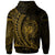 Samoa Hoodie Custom Gold Wings Style - Polynesian Pride