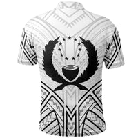 Pohnpei State Polo Shirt Micronesian Seal Tribal Patterns - Polynesian Pride