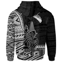 New Caledonia Islands Hoodie Ponerihouen Seal of New Caledonia Polynesian Patterns - Polynesian Pride
