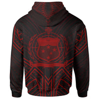 Samoa Hoodie Samoa Seal Red Tribal Patterns - Polynesian Pride