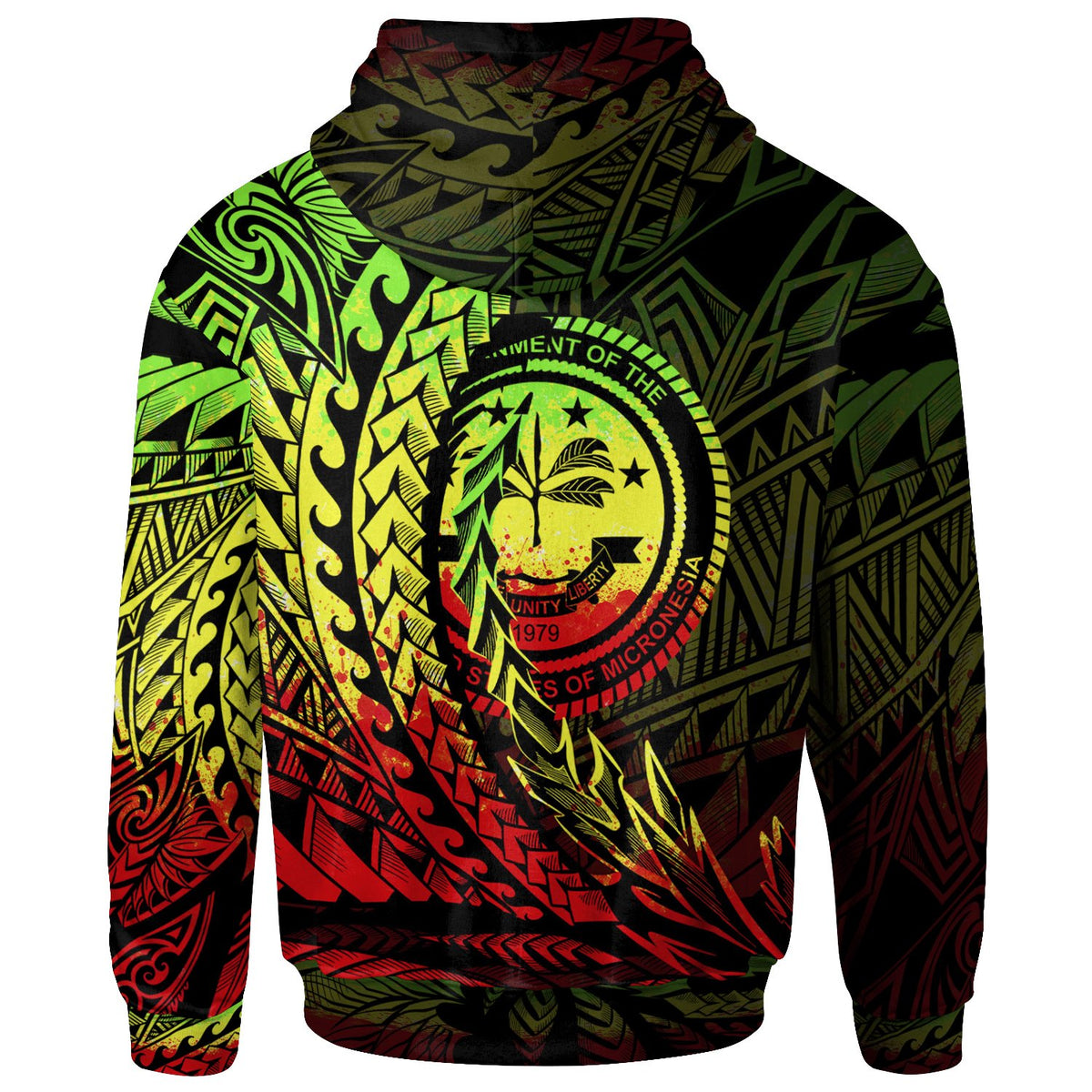 Federated States of Micronesia Hoodie Reggae Wings Style - Polynesian Pride