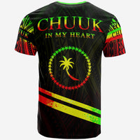 Chuuk State T Shirt In My Heart Style Reggae Polynesian Patterns - Polynesian Pride