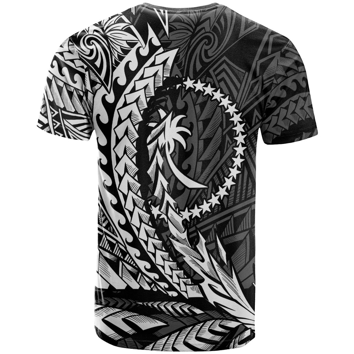 Chuuk State T Shirt White Custom Wings Style - Polynesian Pride