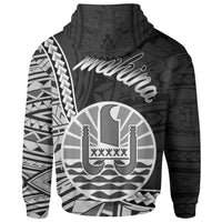 French Polynesia Hoodie Mahina Seal of French Polynesia Polynesian Patterns - Polynesian Pride
