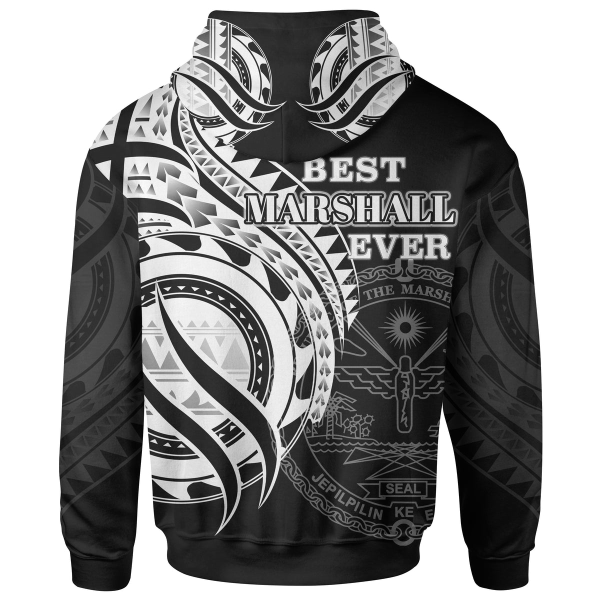 Marshall Islands Zip Hoodie Polynesian Patterns Best Marshall Islands Ever - Polynesian Pride