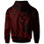 Kosrae State Hoodie Red Custom Wings Style - Polynesian Pride