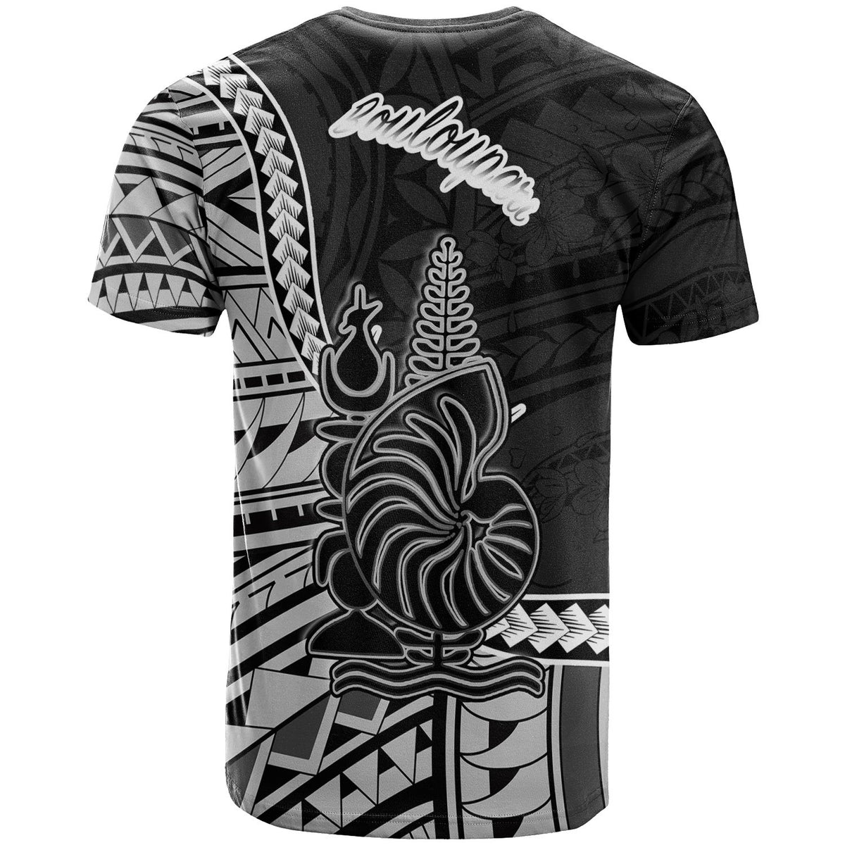 New Caledonia Islands T Shirt Bouloupari Seal Of New Caledonia Islands Polynesian Patterns - Polynesian Pride