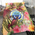 Federated States of Micronesia Bedding Set - Flowers Tropical With Sea Animals - Polynesian Pride