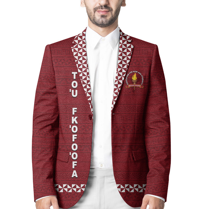 Tou Fkofoofa - Tonga Beulah College Blazer Simple Style LT8 Unisex Maroon - Polynesian Pride