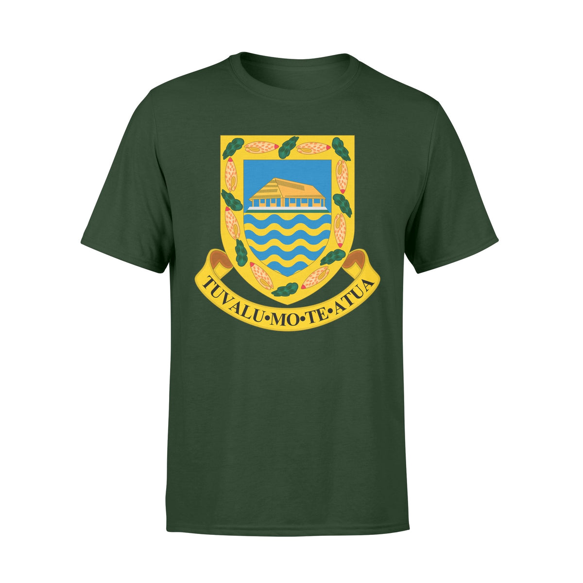 Tuvalu T Shirt Tuvaluan Coat of Arm - Polynesian Pride