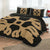 Hawaiian Royal Pattern Quilt Bed Set - Black And Gold - M1 Style - AH - Polynesian Pride