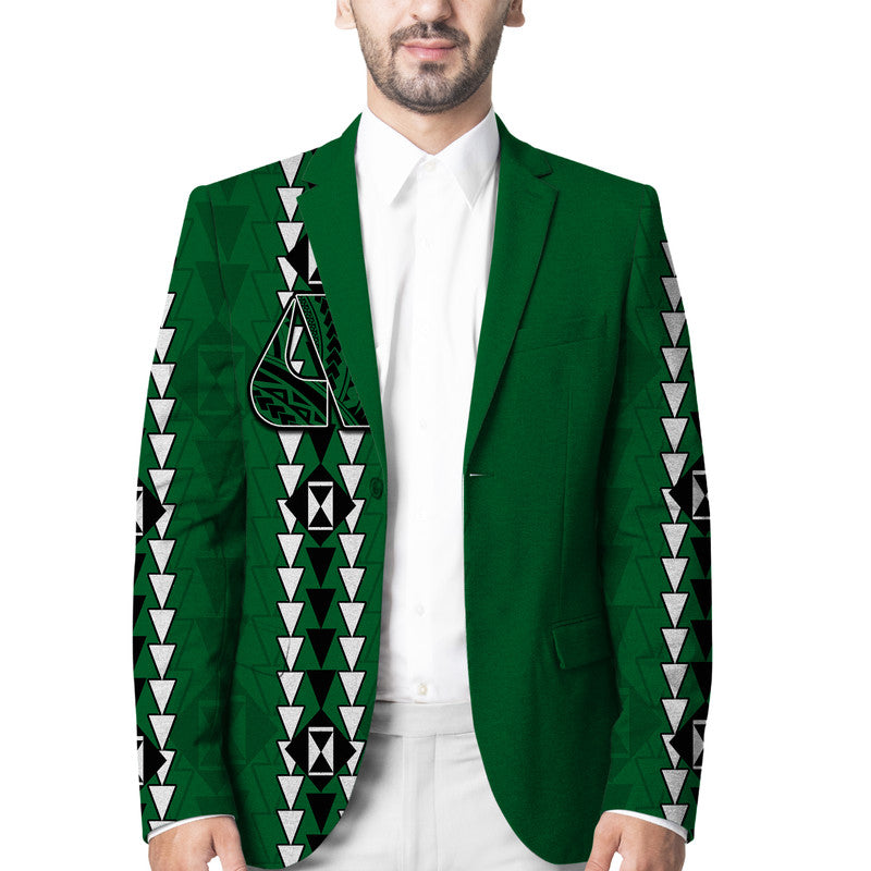 Hawaii - Aiea High Mix Kakau Blazer LT6 Unisex Green - Polynesian Pride