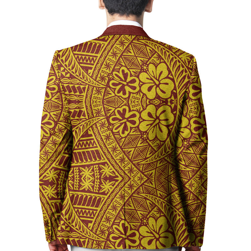 Tonga Vava'u High School Blazer Kupesi Vibes - Maroon LT8 - Polynesian Pride