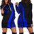 Chuuk Women's Hoodie Dress - Blue Polynesian Tentacle Tribal Pattern Blue - Polynesian Pride