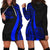 Palau Women's Hoodie Dress - Blue Polynesian Tentacle Tribal Pattern Blue - Polynesian Pride