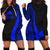 Tokelau Women's Hoodie Dress - Blue Polynesian Tentacle Tribal Pattern Blue - Polynesian Pride