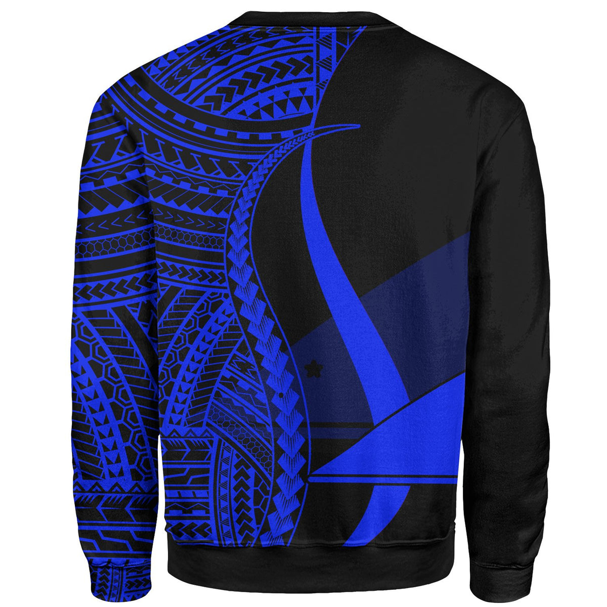 Tokelau Sweatshirt - Blue Polynesian Tentacle Tribal Pattern - Polynesian Pride