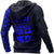 Fiji Hoodie Fiji Seal Polynesian Tattoo Style Blue - Polynesian Pride