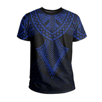 Hawaii Polynesian Limited T Shirt Tab Style Blue - Polynesian Pride