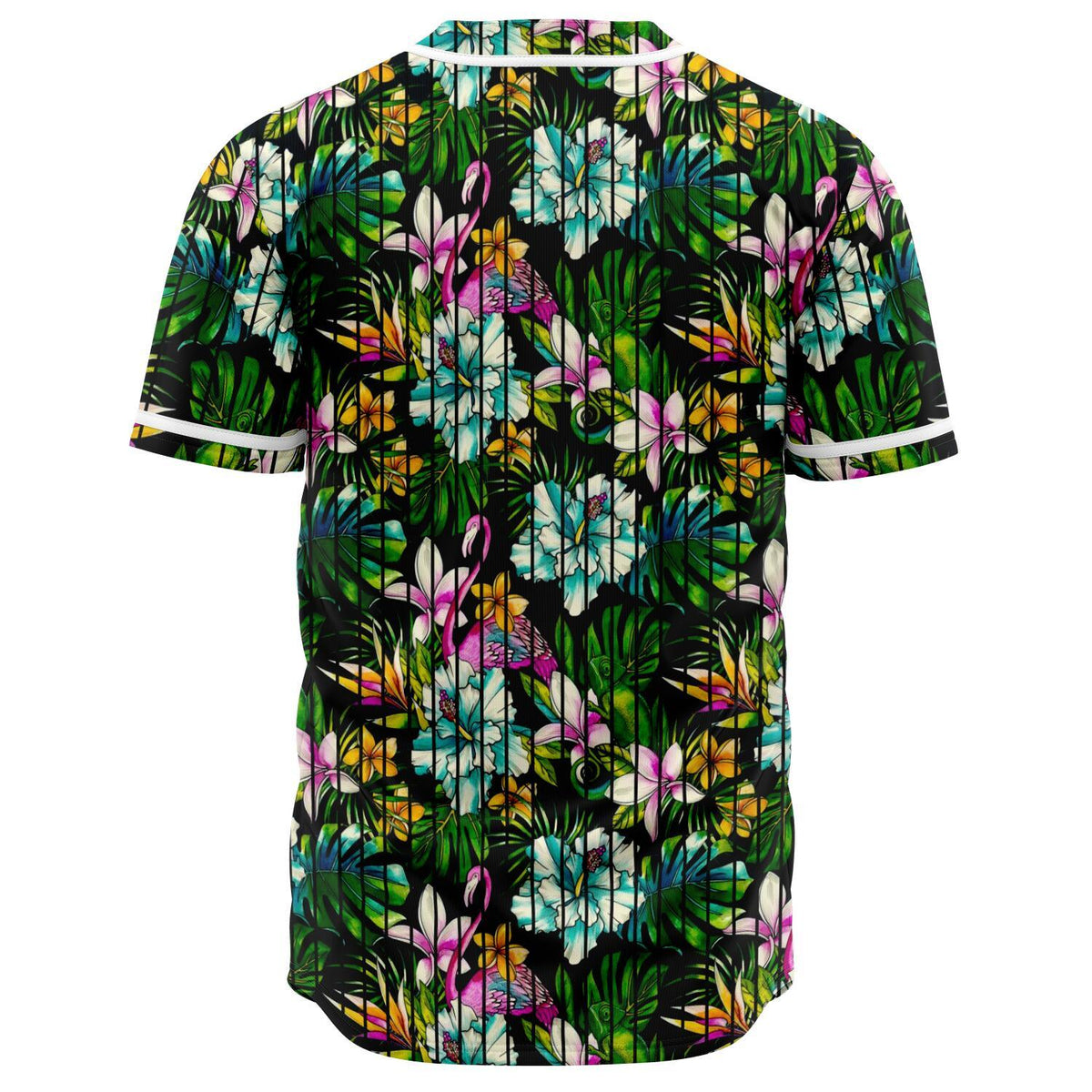 Hawaii Animal And Tropical Flower Baseball Jersey - Polynesian Pride