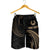 Pohnpei Polynesian Custom Personalised Men's Short - Gold Tribal Wave - Polynesian Pride