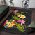 Tonga Polynesian Custom Personalised Area Rug - Plumeria Tribal - Polynesian Pride