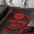 Tahiti Polynesian Custom Personalised Area Rug - Red Tribal Wave - Polynesian Pride