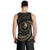 Yap Micronesia Custom Personalised Men's Tank Top - Gold Tribal Wave - Polynesian Pride