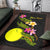 Palau Polynesian Custom Personalised Area Rug - Plumeria Tribal - Polynesian Pride