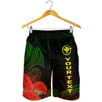 (Custom Personalised) Hawaii Polynesian Men's Short - Ohia Lehua - LT12 - Polynesian Pride