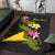 Tokelau Polynesian Custom Personalised Area Rug - Plumeria Tribal - Polynesian Pride