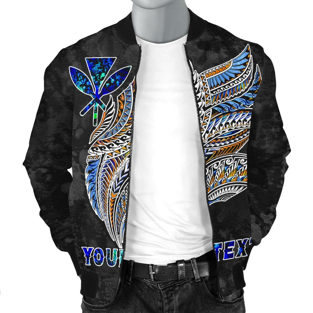 Polynesian Hawaii Custom Personalised Men's Bomber Jacket - Polynesian Wings - Polynesian Pride