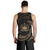 Samoa Polynesian Custom Personalised Men's Tank Top - Gold Tribal Wave - Polynesian Pride