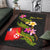 Wallis and Futuna Polynesian Custom Personalised Area Rug - Plumeria Tribal - Polynesian Pride