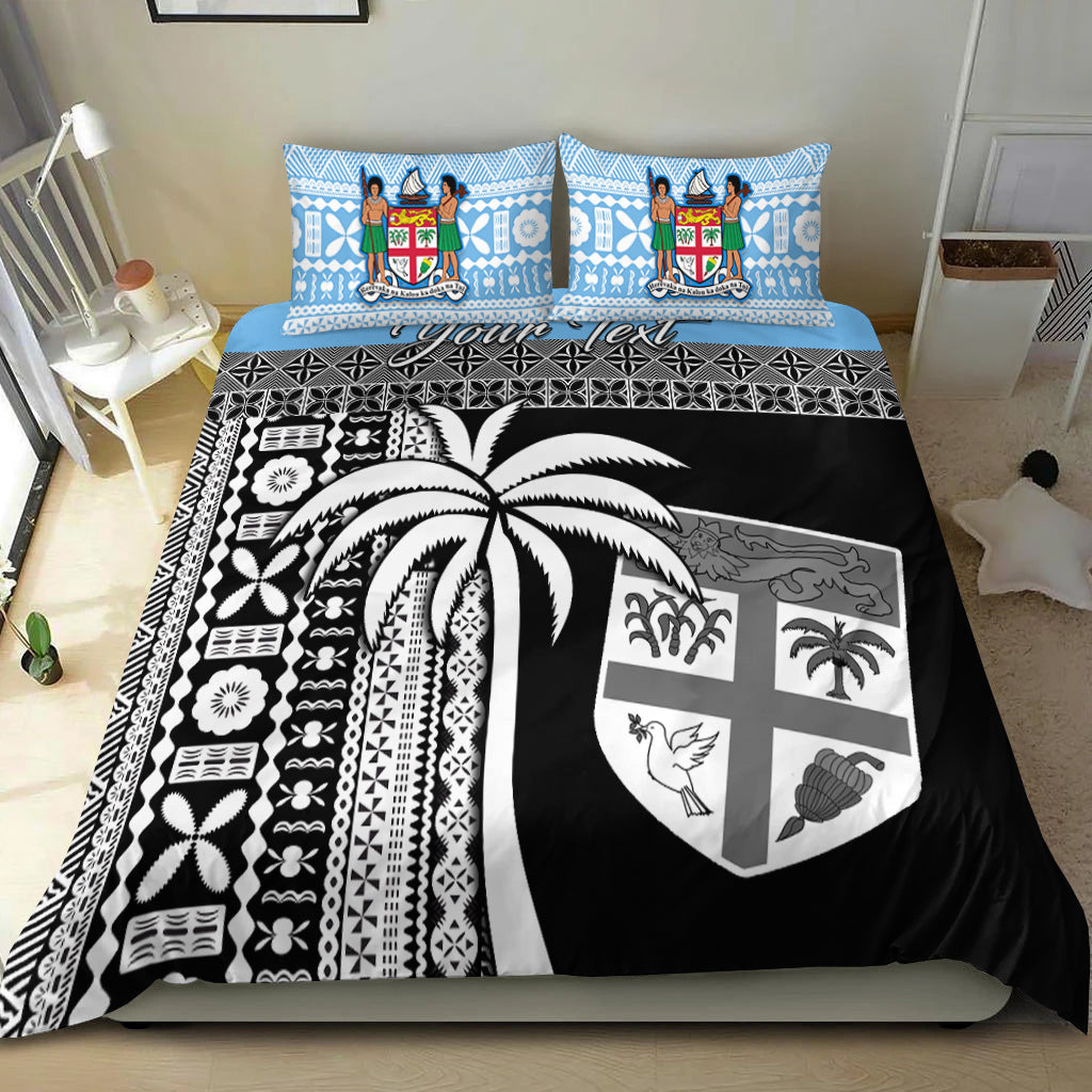 (Custom Personalised) Fiji Tapa Pattern Bedding Set Coconut Tree LT13 - Polynesian Pride