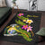 Nauru Polynesian Custom Personalised Area Rug - Plumeria Tribal - Polynesian Pride