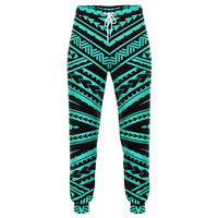 Polynesian Tatau Turquoise Joggers Unisex Turquoise - Polynesian Pride