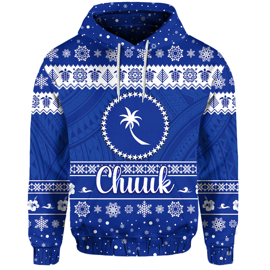 FSM Chuuk Christmas Hoodie Simple Style LT8 - Polynesian Pride