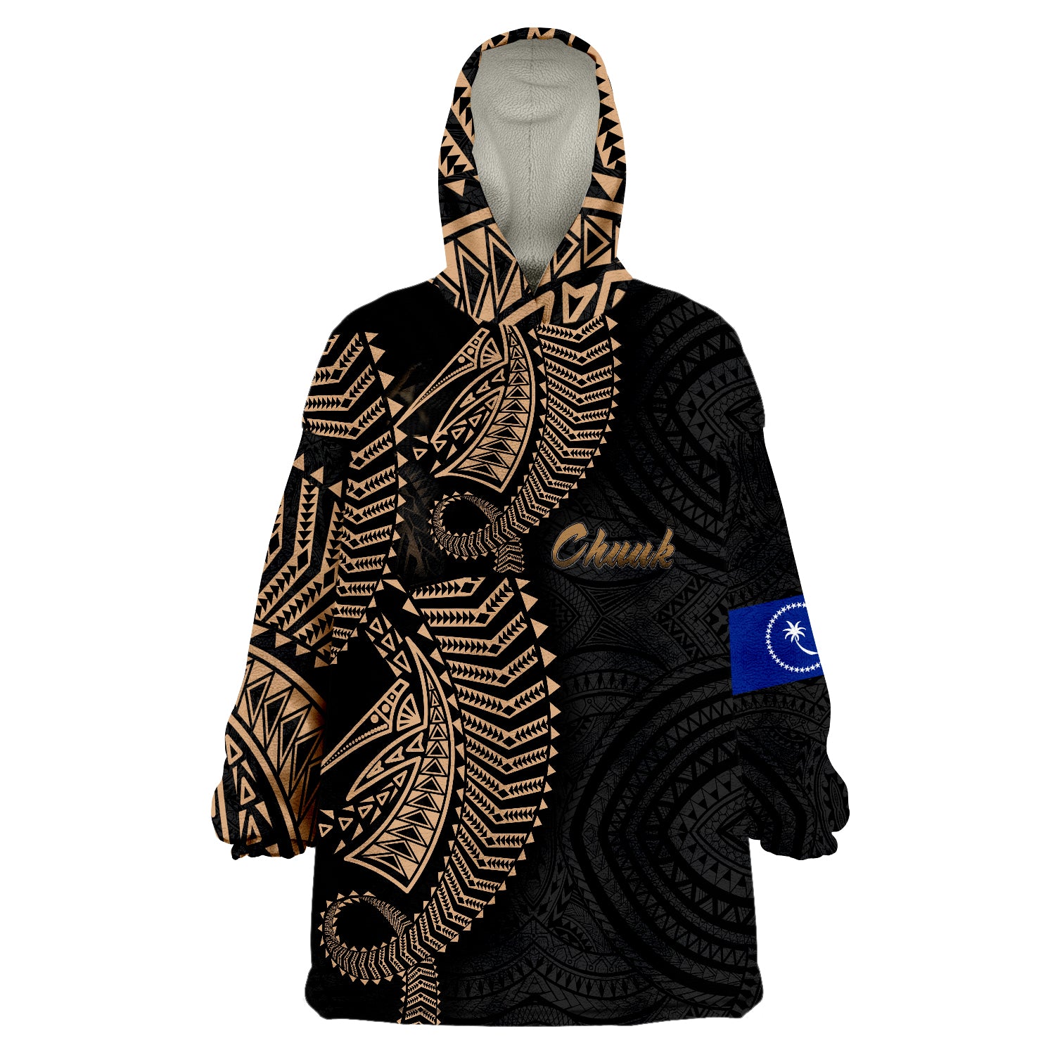 Chuuk Micronesia Micronesia Pattern Wearable Blanket Hoodie LT9 Unisex One Size - Polynesian Pride