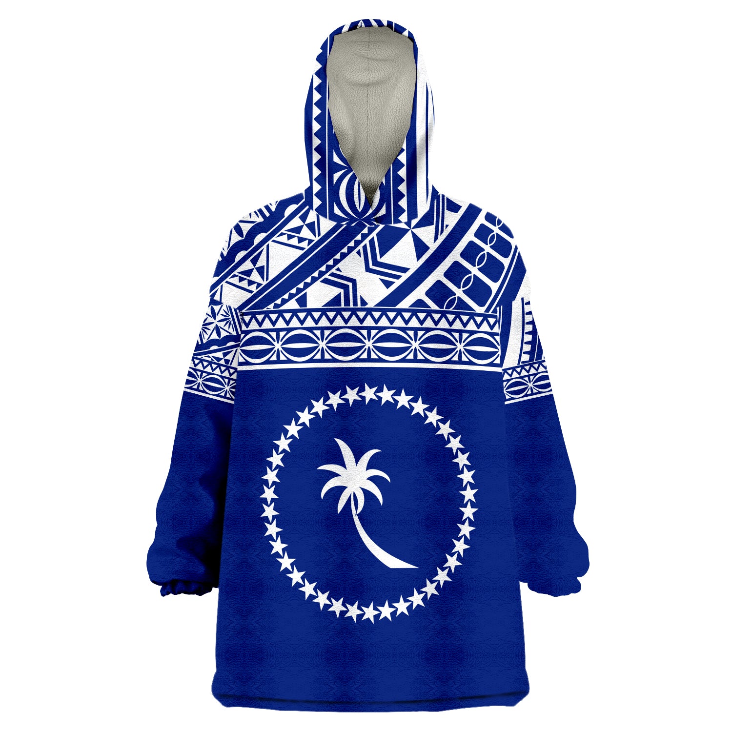 Chuuk Micronesia With Chuuk Flag Wearable Blanket Hoodie LT9 Unisex One Size - Polynesian Pride