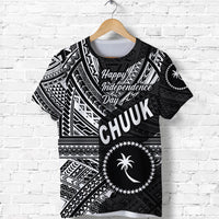 FSM Chuuk T Shirt Happy Independence Day Original Vibes Black LT8 - Polynesian Pride