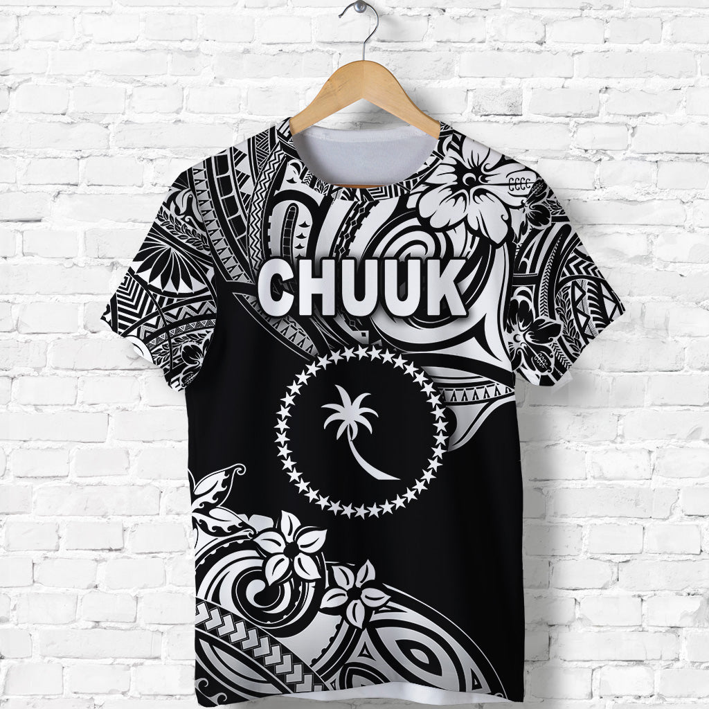 FSM Chuuk T Shirt Unique Vibes Black LT8 - Polynesian Pride