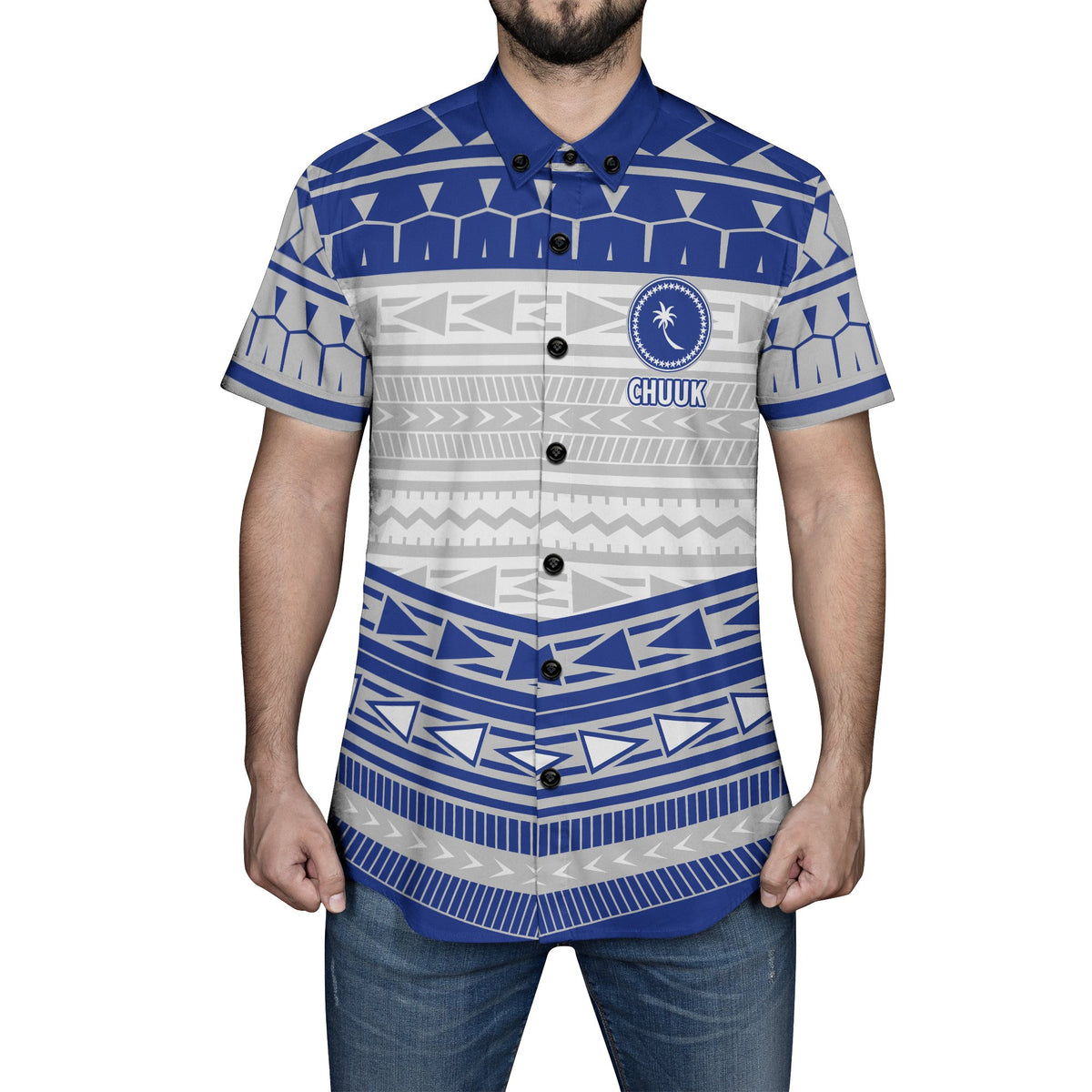 Chuuk Men's Short Sleeve Shirt - Polynesian Pride