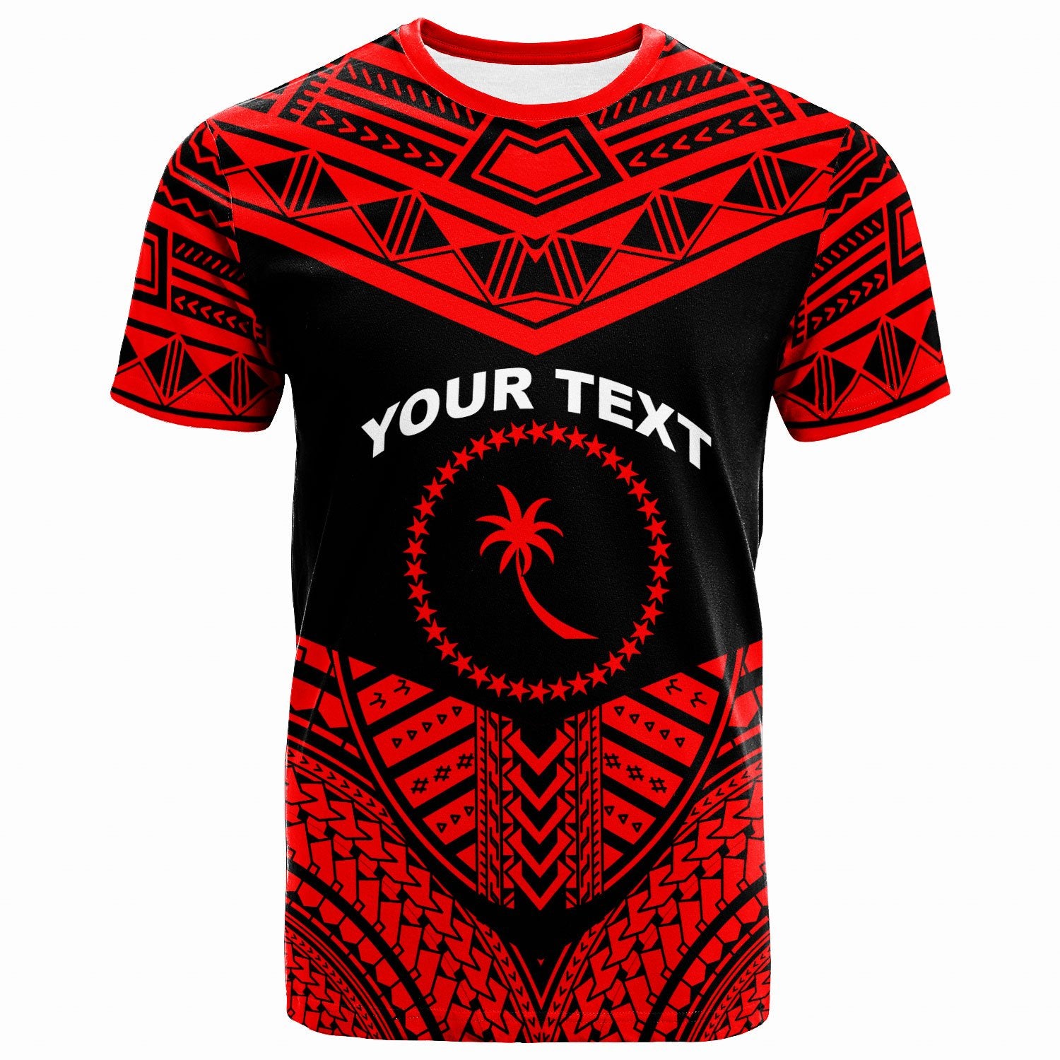 Chuuk Custom T Shirt Tribal Pattern Cool Style Red Color Unisex Red - Polynesian Pride