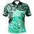 Chuuk Polo Shirt Vintage Floral Pattern Green Color Unisex Green - Polynesian Pride