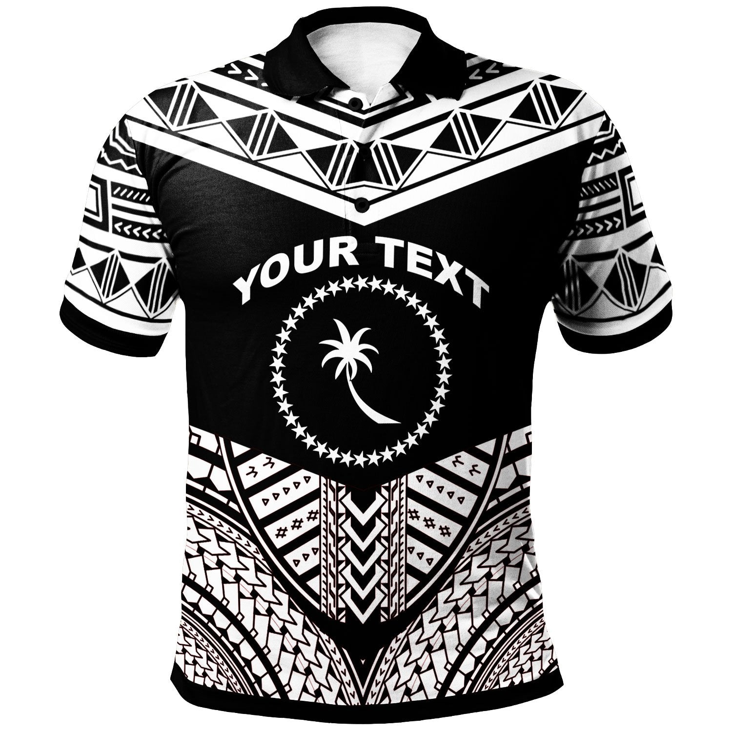 Chuuk Custom Polo Shirt Tribal Pattern Cool Style White Color Unisex White - Polynesian Pride